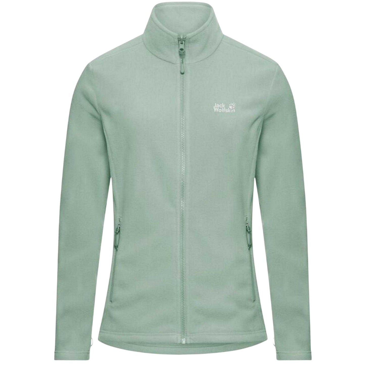 Green - Front - Jack Wolfskin Womens-Ladies Taunus Fleece Jacket