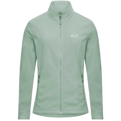 Green - Front - Jack Wolfskin Womens-Ladies Taunus Fleece Jacket