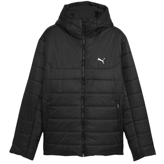 Puma Black - Front - Puma Mens Essentials Insulated Hooded Jacket