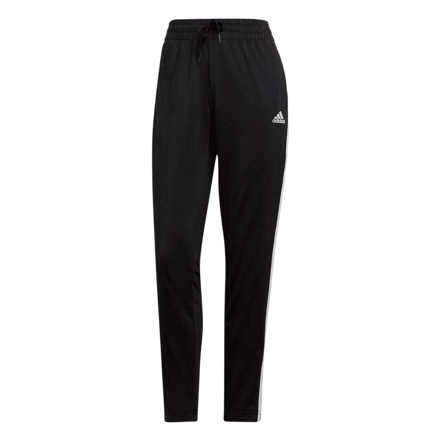 Black-White Melange - Side - Adidas Womens-Ladies 3 Stripes Tracksuit
