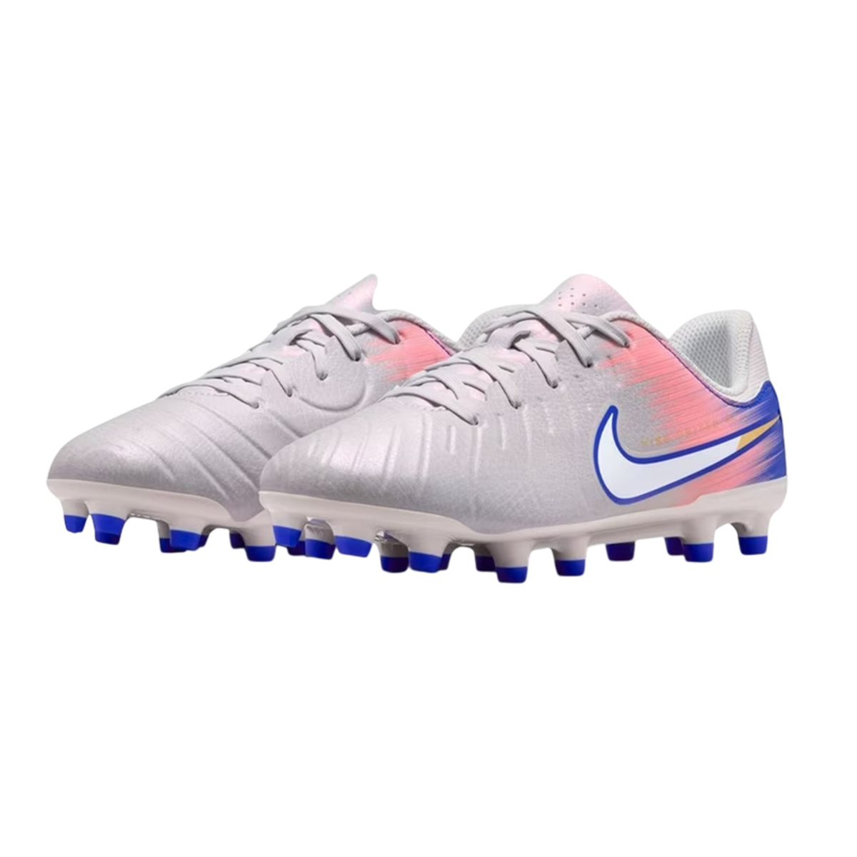 Grey-Blue - Lifestyle - Nike Childrens-Kids Tiempo Legend 10 Firm Ground Football Boots