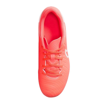 Red-White - Back - Nike Childrens-Kids Tiempo Legend 10 Firm Ground Football Boots