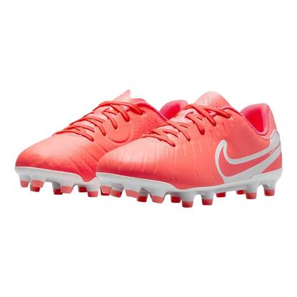 Red-White - Lifestyle - Nike Childrens-Kids Tiempo Legend 10 Firm Ground Football Boots