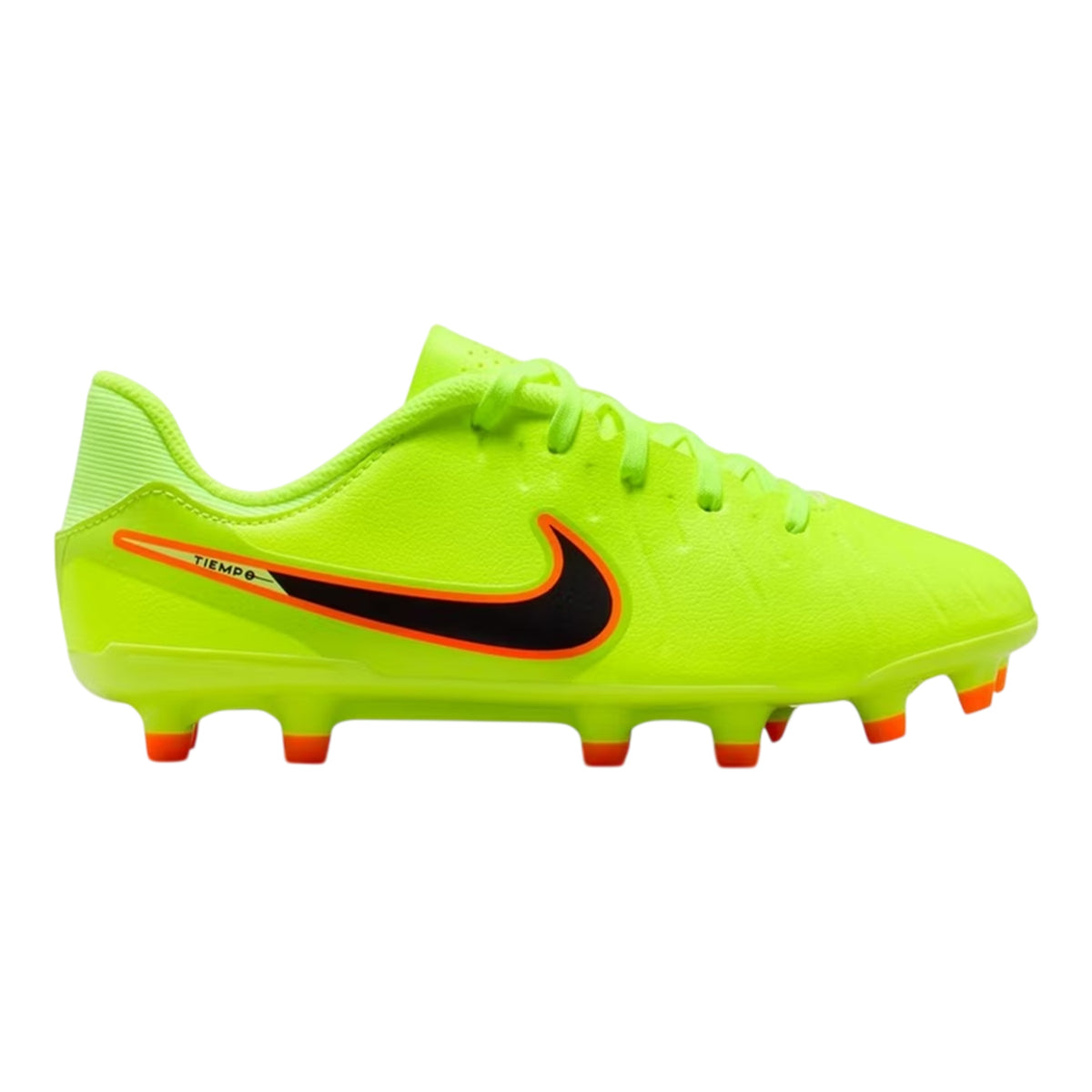 Volt-Black - Front - Nike Childrens-Kids Tiempo Legend 10 Firm Ground Football Boots