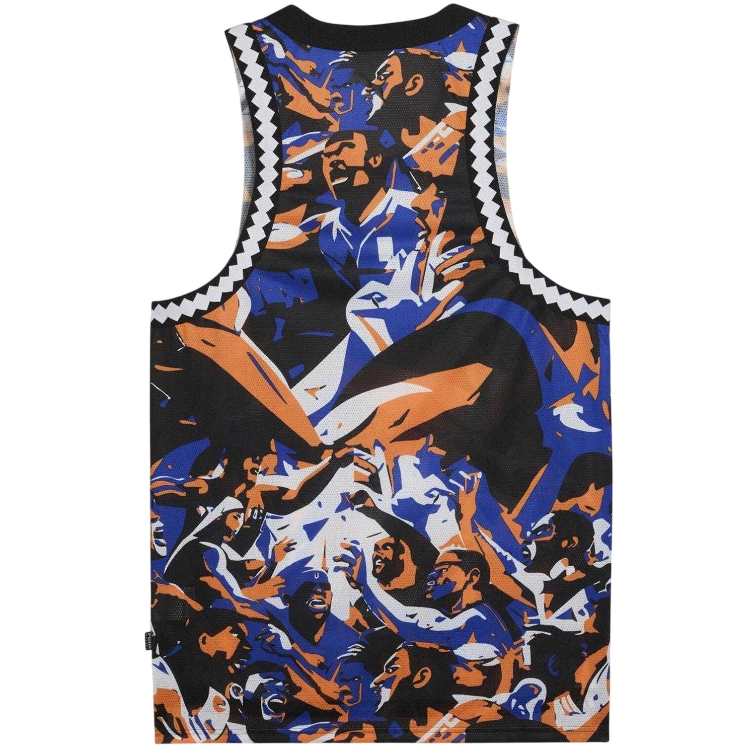 Blue-Black - Back - Puma Mens Performance Sleeveless Basketball Jersey
