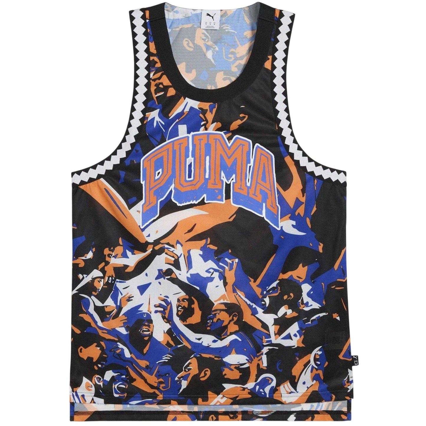 Blue-Black - Front - Puma Mens Performance Sleeveless Basketball Jersey
