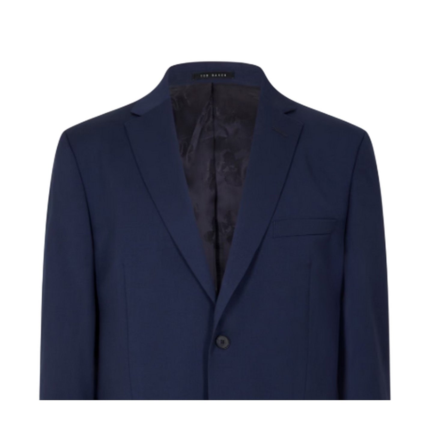 Blue - Side - Ted Baker Mens Premium Twill Regular Suit Jacket