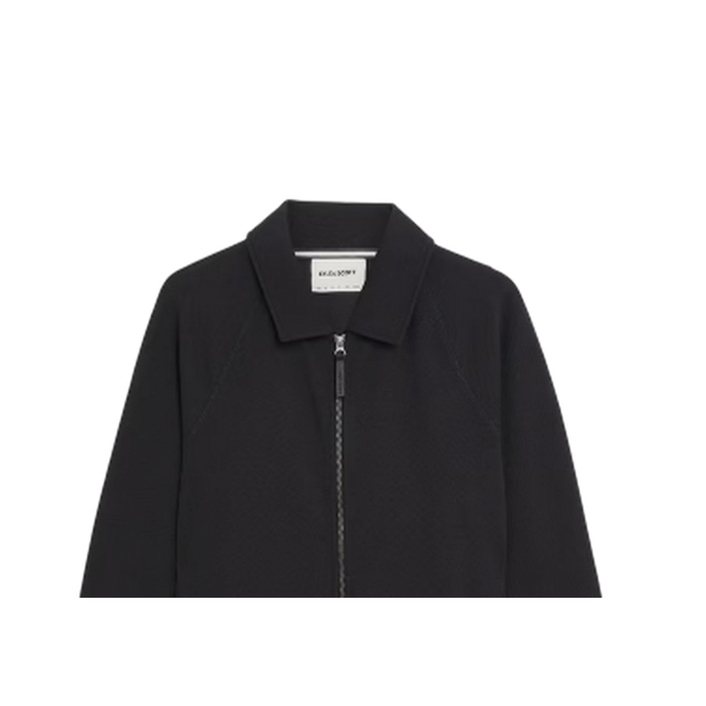 Black - Back - Lyle & Scott Mens Interlock Full Zip Regular Jacket