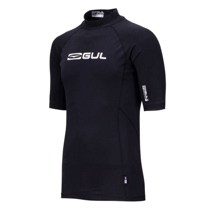 Black - Side - Gul Mens Logo Rash Guard
