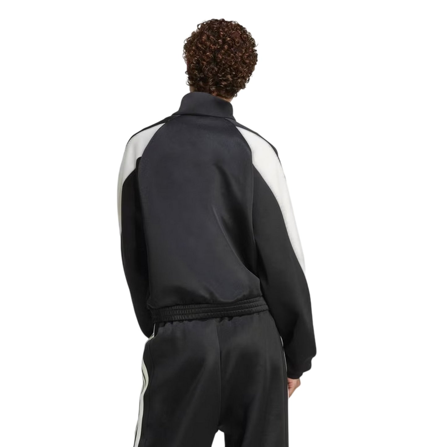 Black-White - Back - Adidas Womens-Ladies Tracksuit Top
