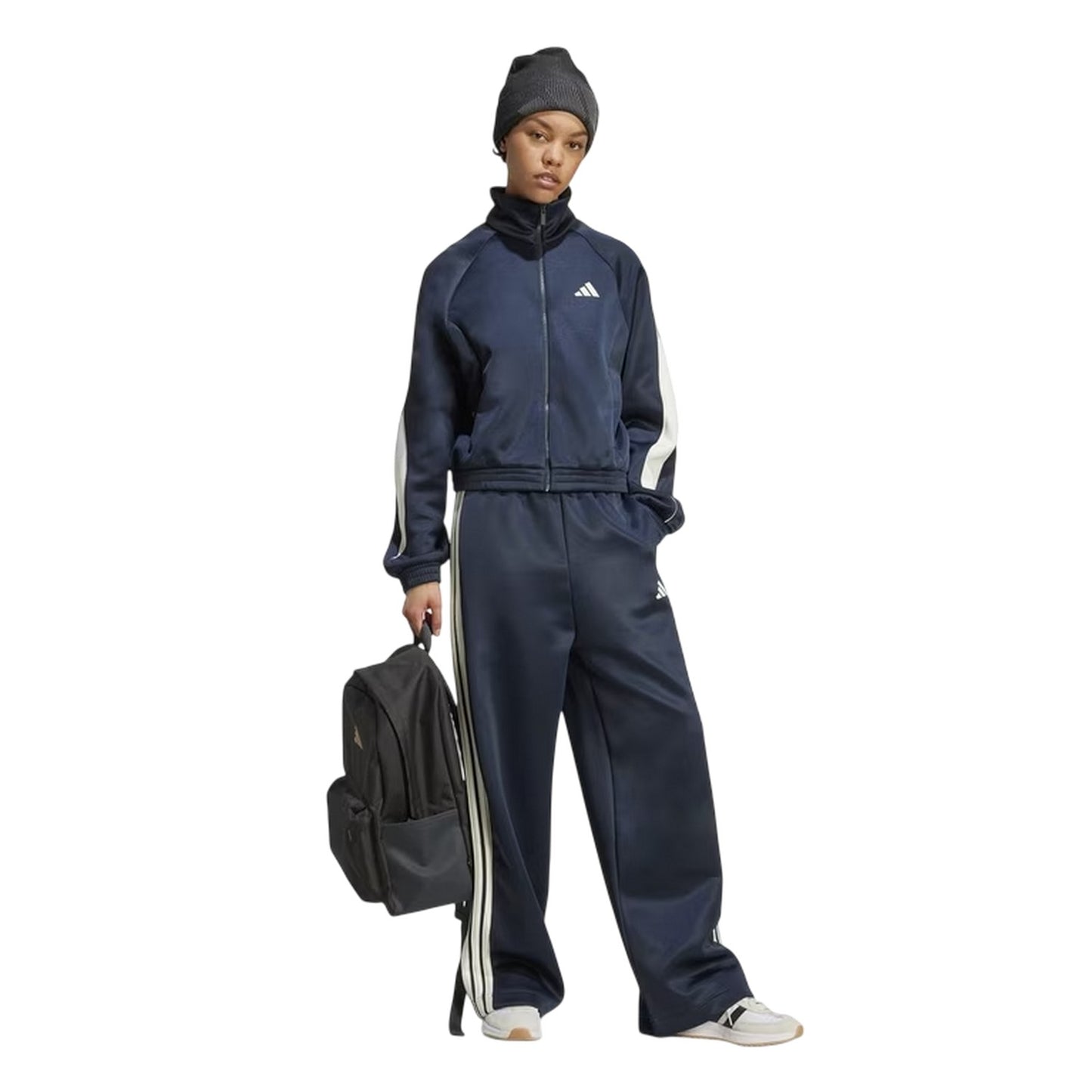 Navy - Pack Shot - Adidas Womens-Ladies Tracksuit Top