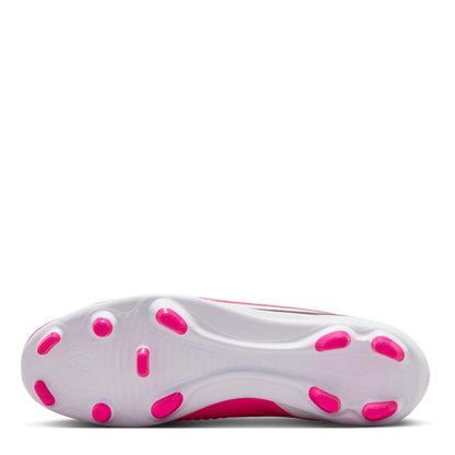 White-Pink - Side - Nike Mens Phantom 6 Low Club Firm Ground Football Boots