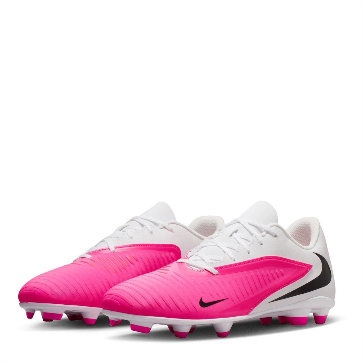 White-Pink - Lifestyle - Nike Mens Phantom 6 Low Club Firm Ground Football Boots