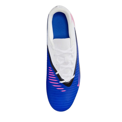 Blue-White-Pink - Back - Nike Mens Phantom 6 Low Club Firm Ground Football Boots