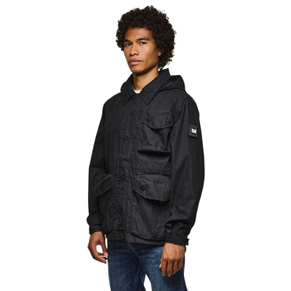 Black - Side - Weekend Offender Mens Harporcrate Hooded Jacket