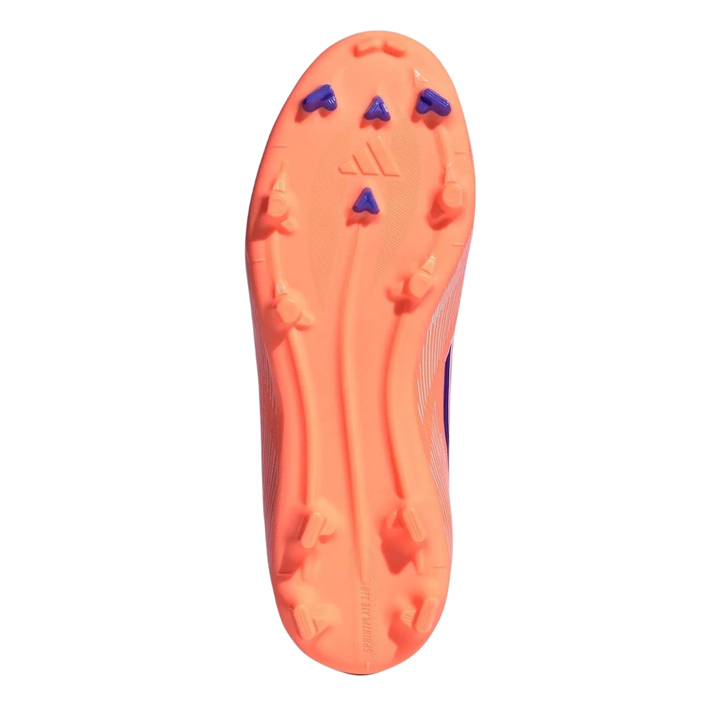 Orange-Blue - Side - Adidas Childrens-Kids F50 League Firm Ground Football Boots