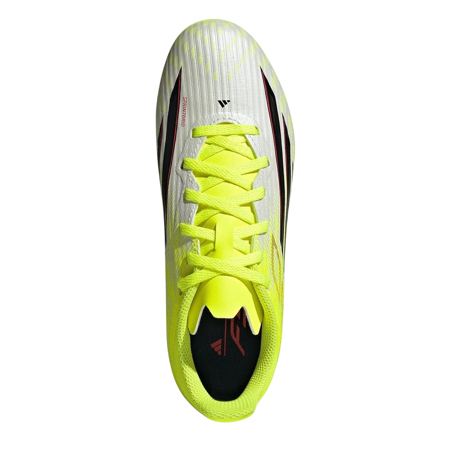 Solar Yellow - Back - Adidas Childrens-Kids F50 League Firm Ground Football Boots