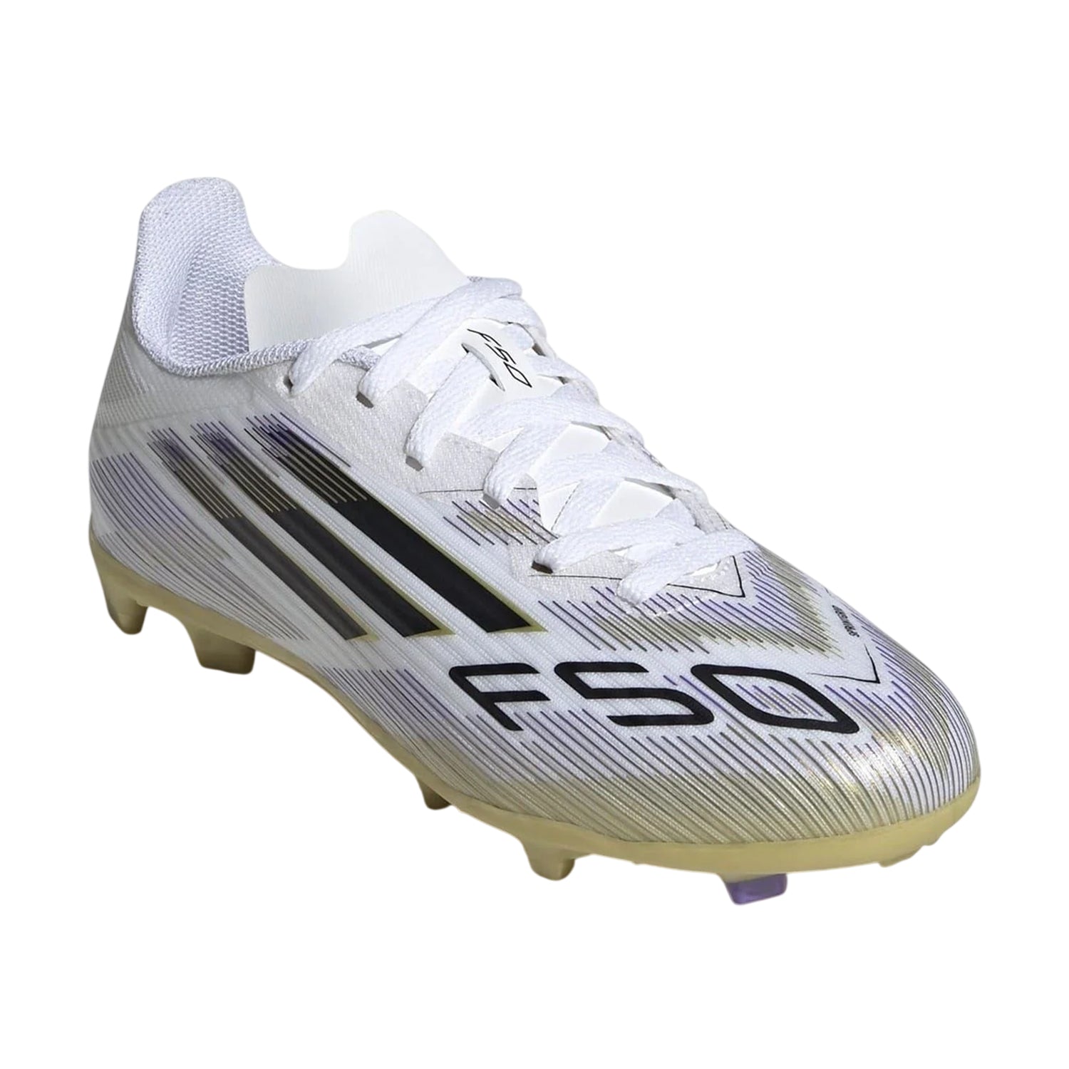 White - Lifestyle - Adidas Childrens-Kids F50 League Firm Ground Football Boots