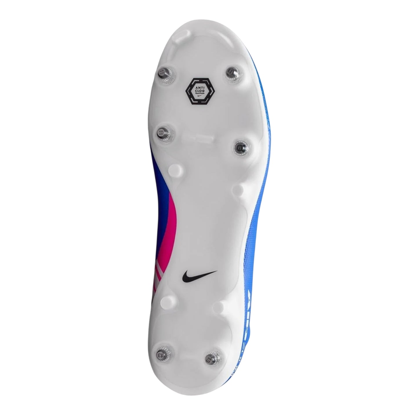 Blue-White-Pink - Side - Nike Mens Mercurial Superfly 10 Soft Ground Football Boots