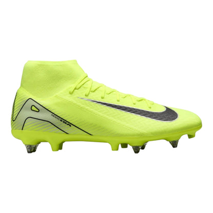 Volt-Black - Front - Nike Mens Mercurial Superfly 10 Soft Ground Football Boots