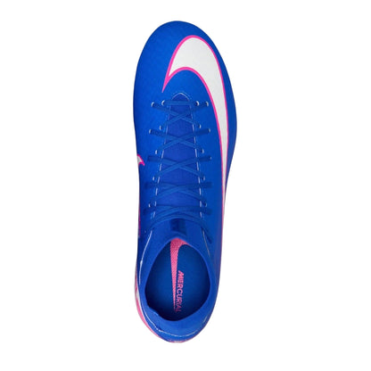 Blue-White-Pink - Back - Nike Mens Mercurial Superfly 10 Soft Ground Football Boots