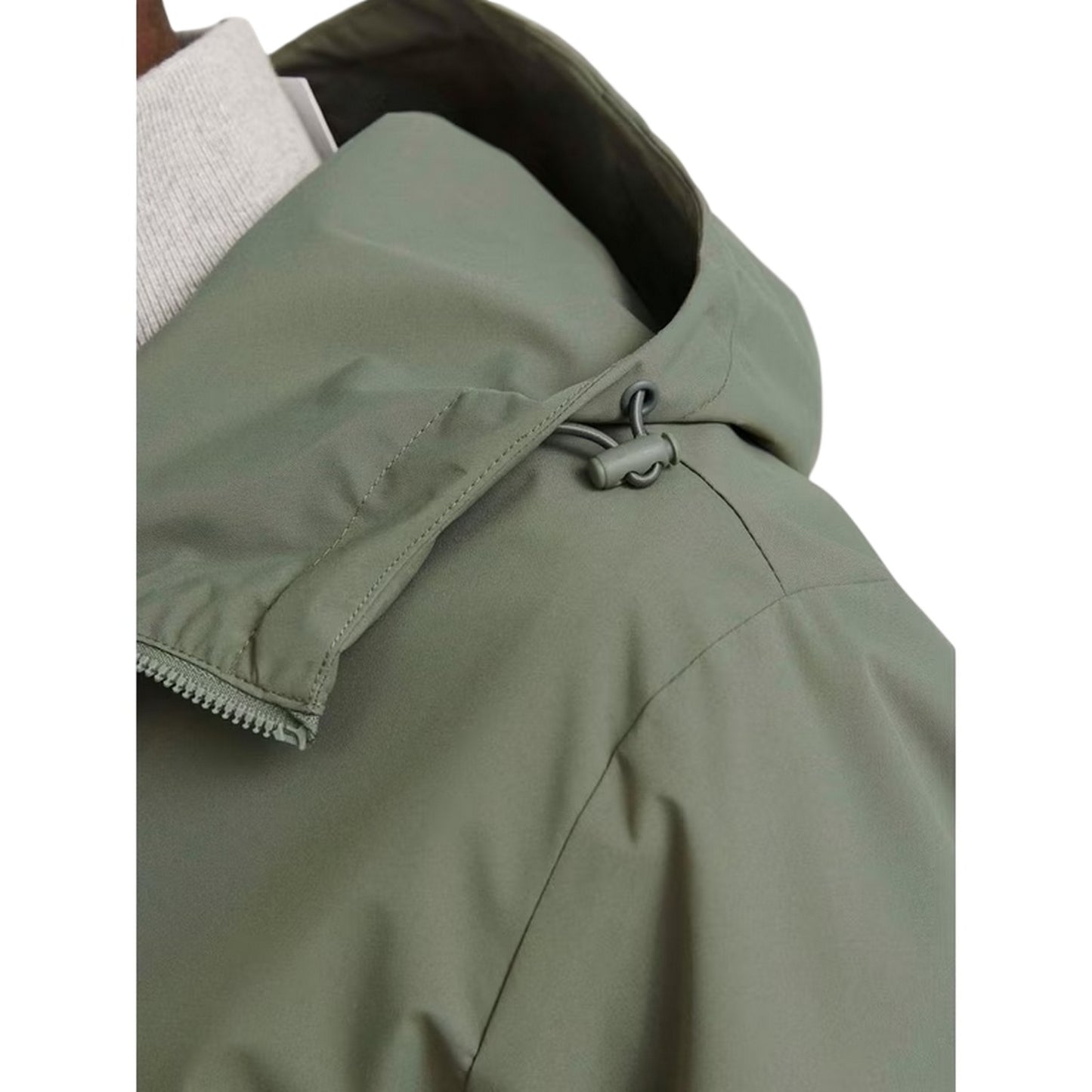 Agave Green - Side - Jack And Jones Mens Lightweight Hooded Jacket