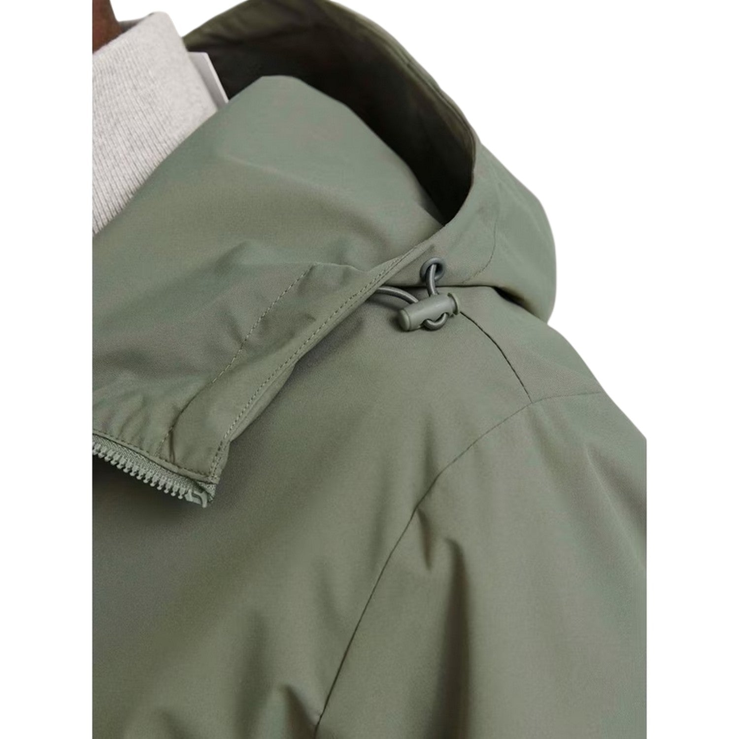 Agave Green - Side - Jack And Jones Mens Lightweight Hooded Jacket