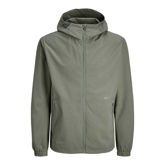 Agave Green - Front - Jack And Jones Mens Lightweight Hooded Jacket