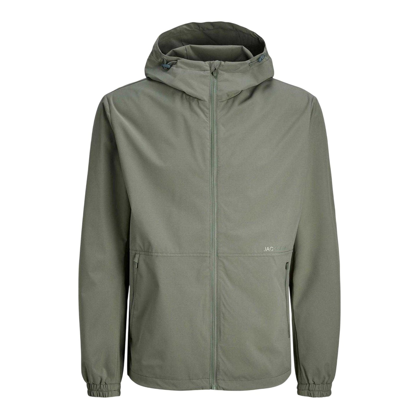 Agave Green - Front - Jack And Jones Mens Lightweight Hooded Jacket