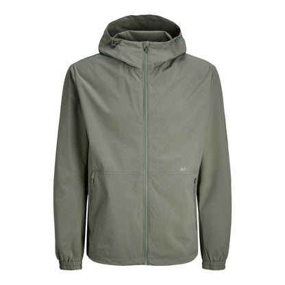 Agave Green - Front - Jack And Jones Mens Lightweight Hooded Jacket