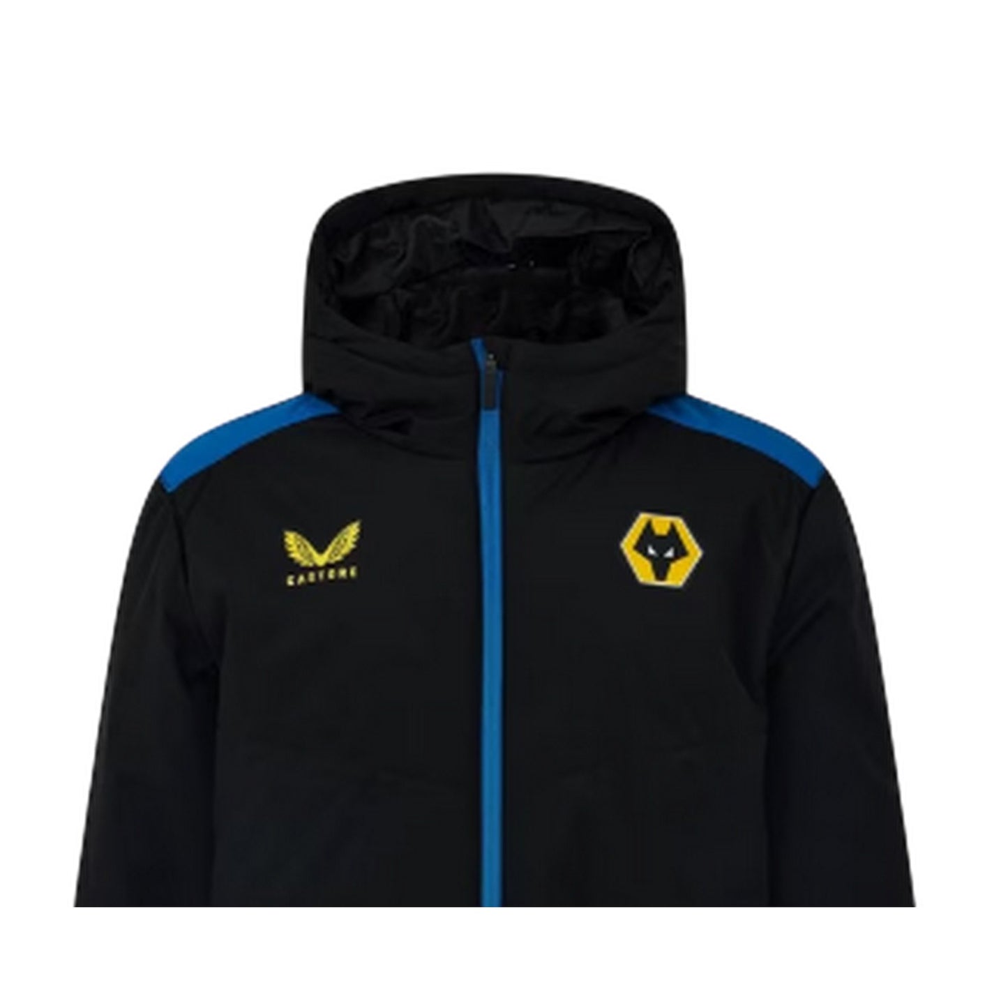 Caviar-Ink Blue - Side - Castore Mens Wolverhampton Wanderers FC Anorak