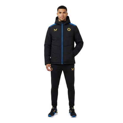 Caviar-Ink Blue - Lifestyle - Castore Mens Wolverhampton Wanderers FC Anorak
