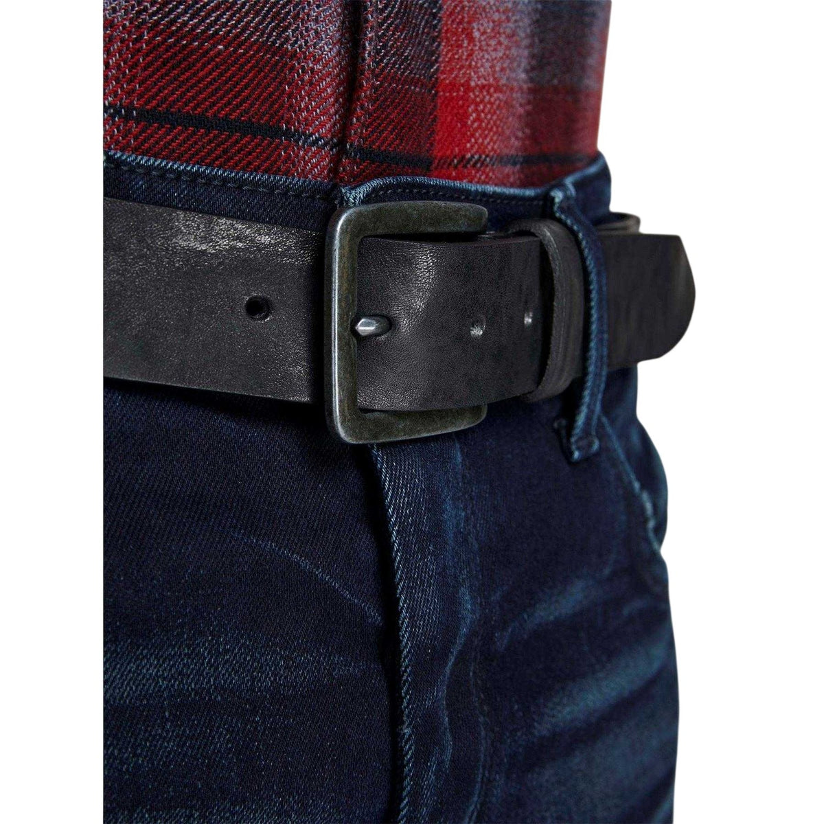 Black - Back - Jack And Jones Victor Leather Belt