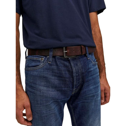Black Coffee - Back - Jack And Jones Victor Leather Belt