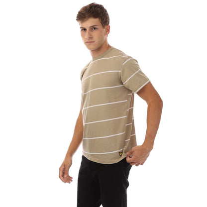 White-Black-Beige - Side - Lyle & Scott Mens Striped T-Shirt (Pack of 3)