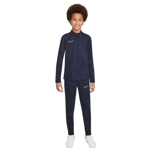 Navy-White - Front - Nike Childrens-Kids Academy Warm Up Tracksuit