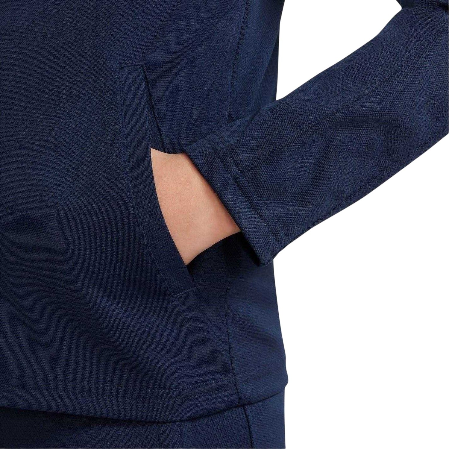 Navy-White - Side - Nike Childrens-Kids Academy Warm Up Tracksuit