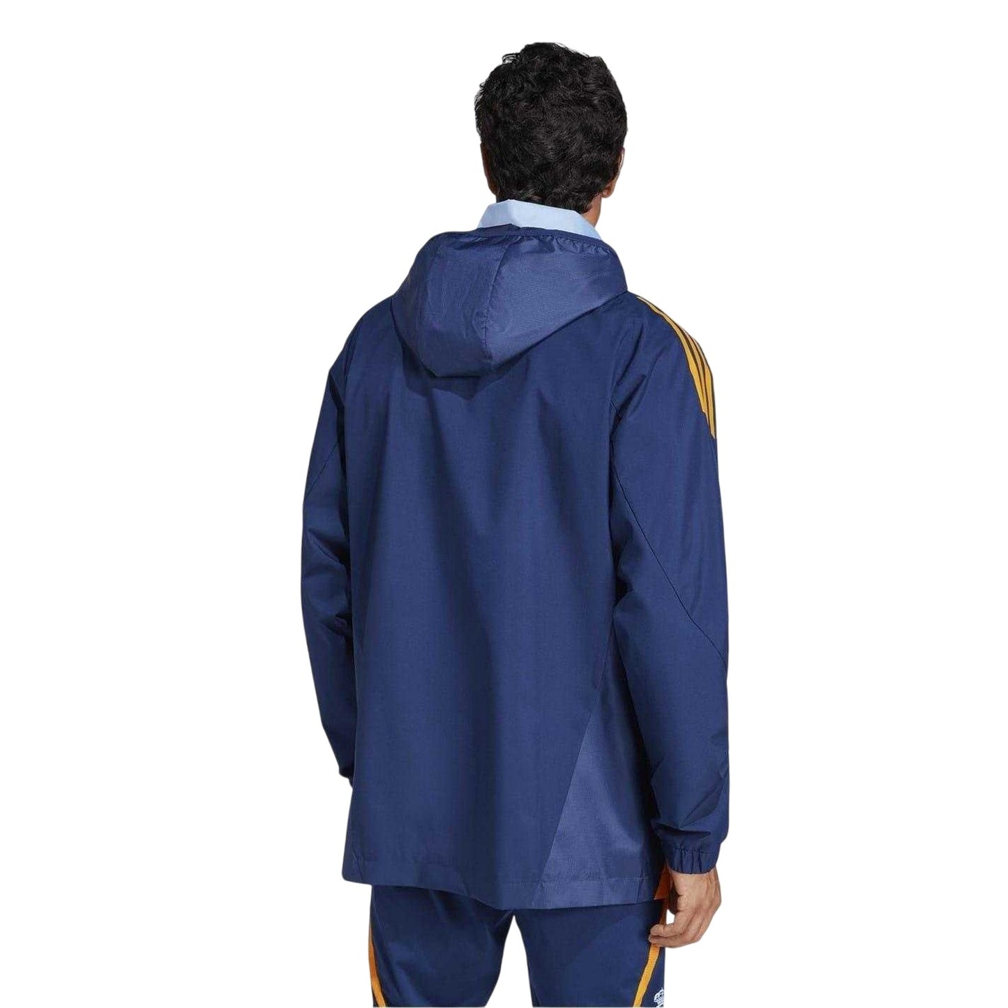 Blue - Back - Adidas Mens 24-25 Real Madrid CF Jacket