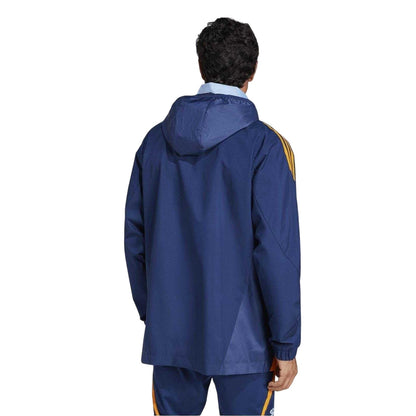 Blue - Back - Adidas Mens 24-25 Real Madrid CF Jacket