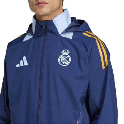Blue - Side - Adidas Mens 24-25 Real Madrid CF Jacket