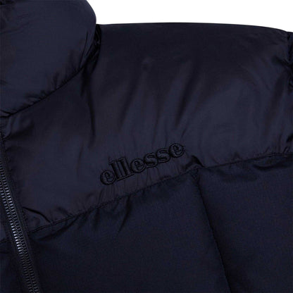Black - Side - Ellesse Mens Rene Logo Padded Jacket