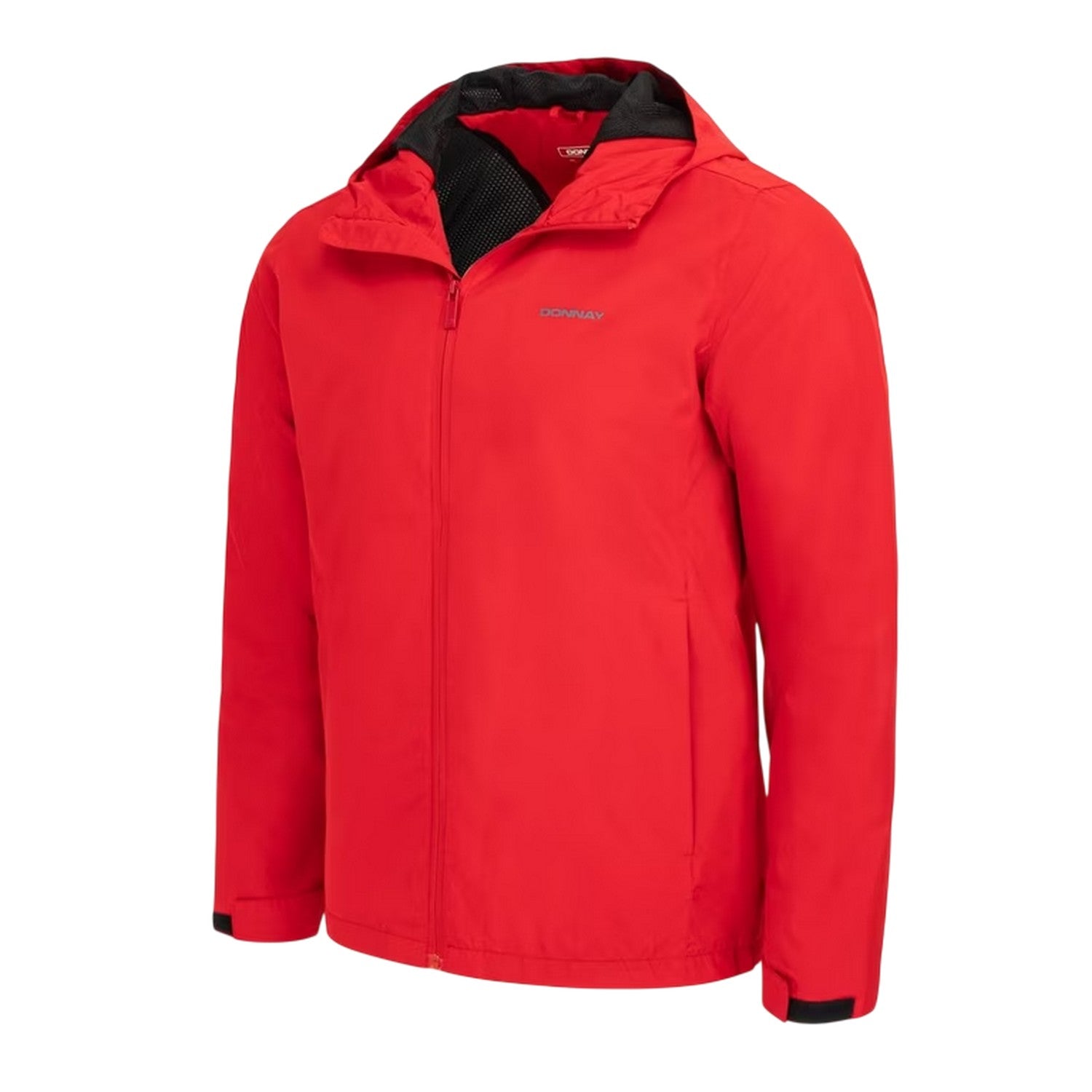 Red - Side - Donnay Mens Lightweight Hooded Jacket
