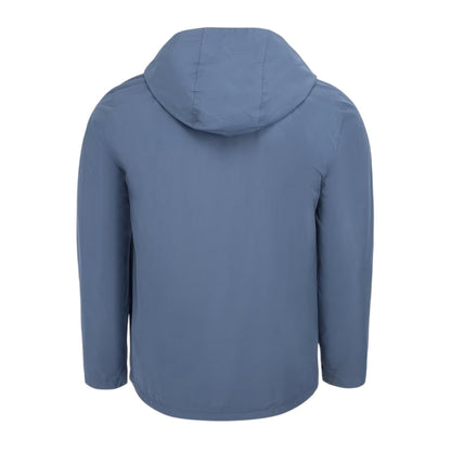 Grey - Back - Donnay Mens Lightweight Hooded Jacket