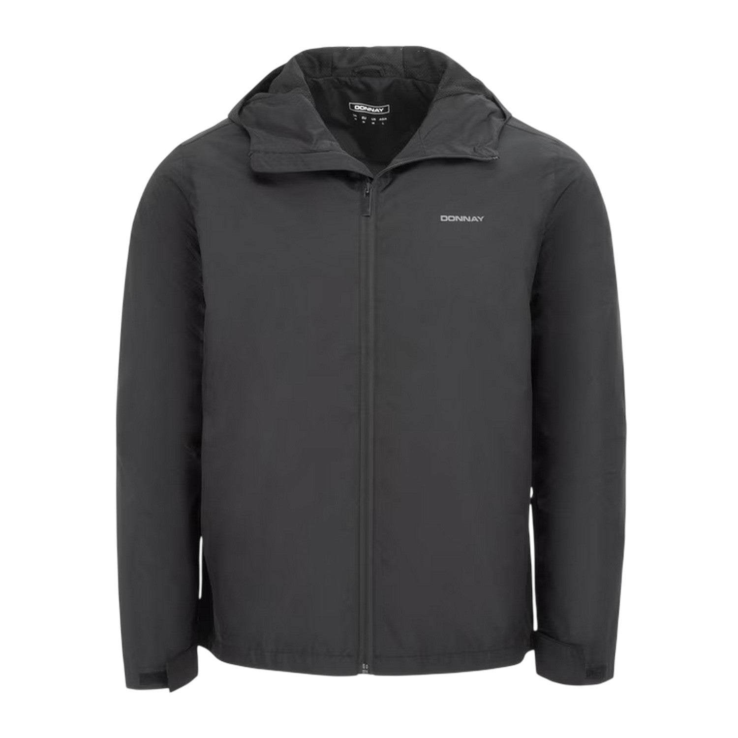 Black - Front - Donnay Mens Lightweight Hooded Jacket