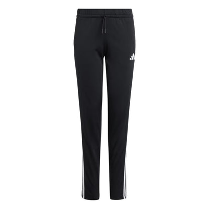 Black-Grey-White - Side - Adidas Childrens-Kids Essentials Tiberio Colour Block Tracksuit