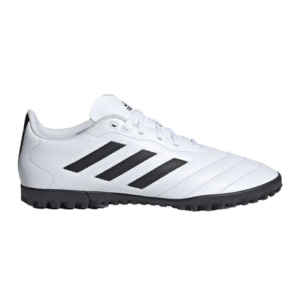 White-Black - Front - Adidas Mens Goletto VIII 3 Stripes Leather Artificial Ground Football Boots