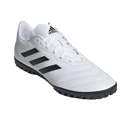 White-Black - Pack Shot - Adidas Mens Goletto VIII 3 Stripes Leather Artificial Ground Football Boots