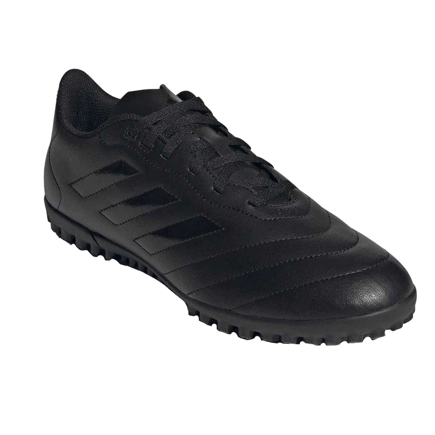 Black - Pack Shot - Adidas Mens Goletto VIII 3 Stripes Leather Artificial Ground Football Boots