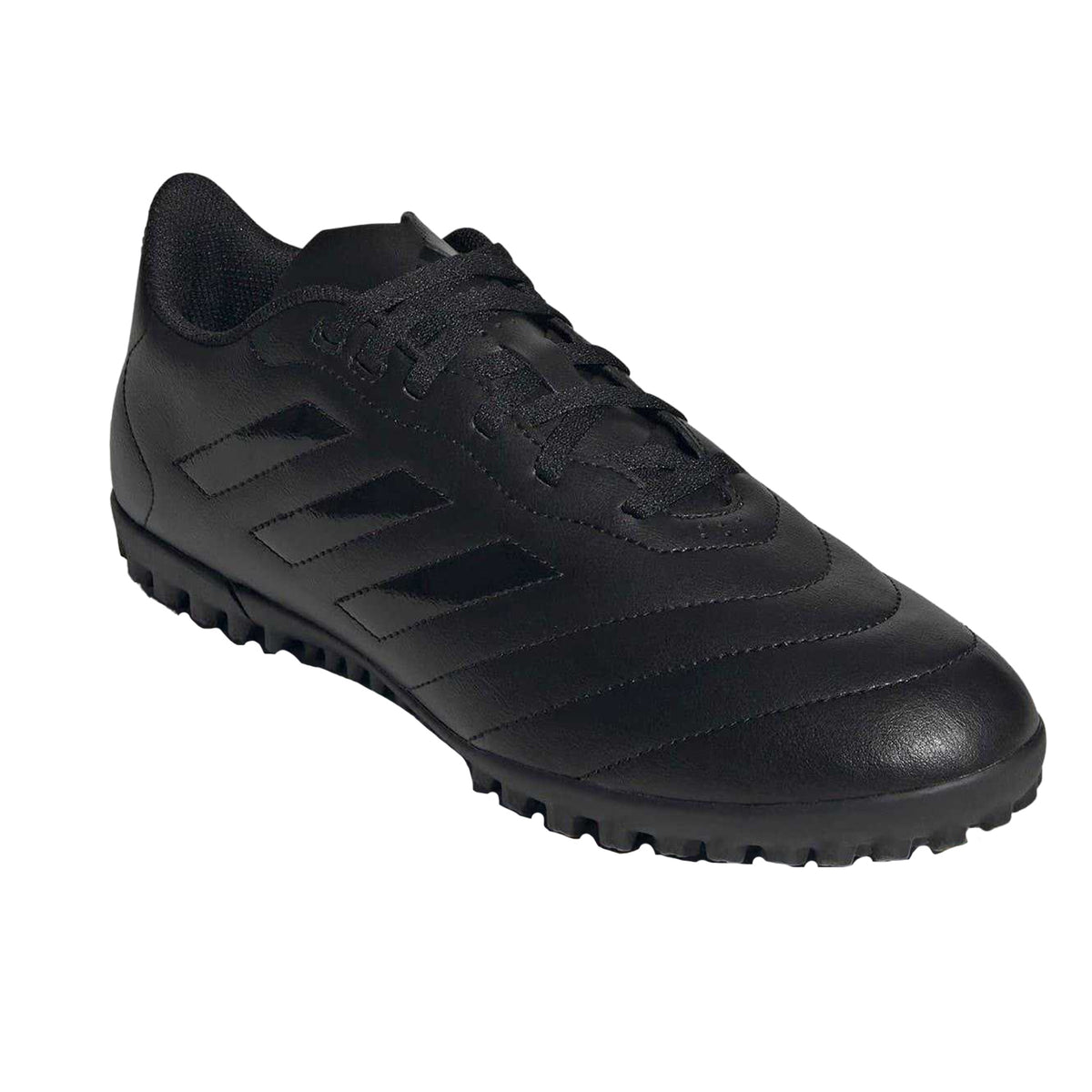 Black - Pack Shot - Adidas Mens Goletto VIII 3 Stripes Leather Artificial Ground Football Boots