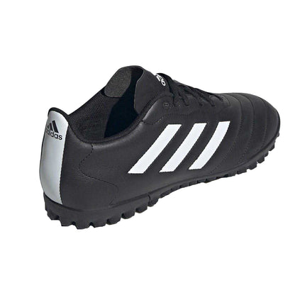 Black-White - Back - Adidas Mens Goletto VIII 3 Stripes Leather Artificial Ground Football Boots